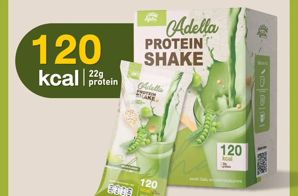 Adella Protein Shake 1 กล่อง (รสเมล่อน)